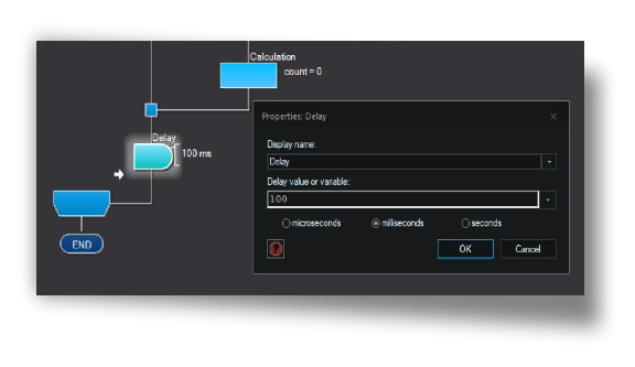 contatore singolo display delay