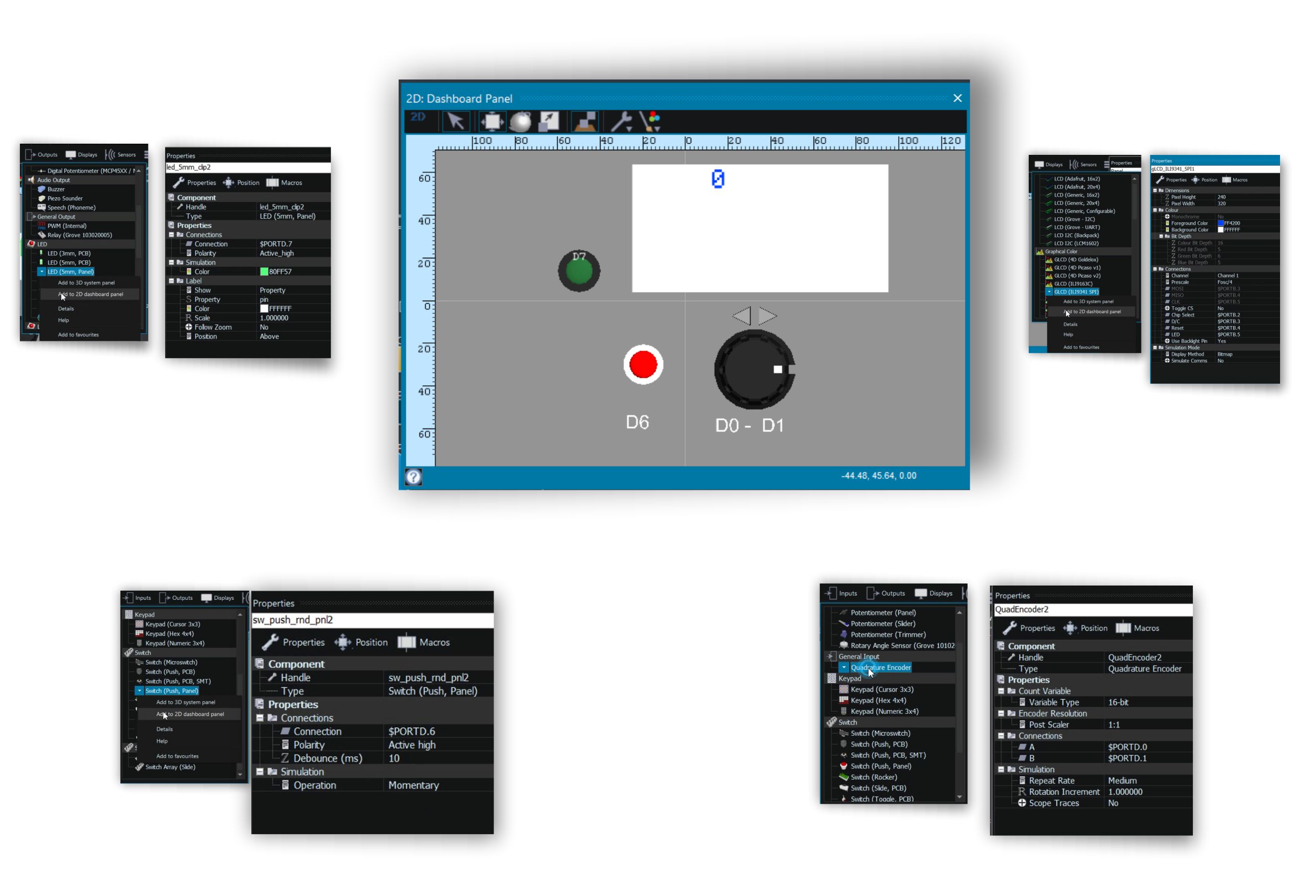 encoder glcd dashboard