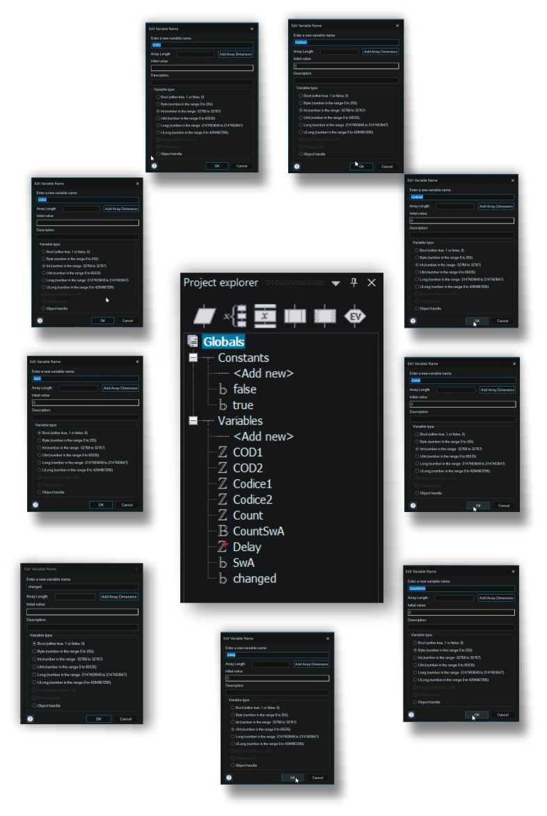 encoder glcd variabili