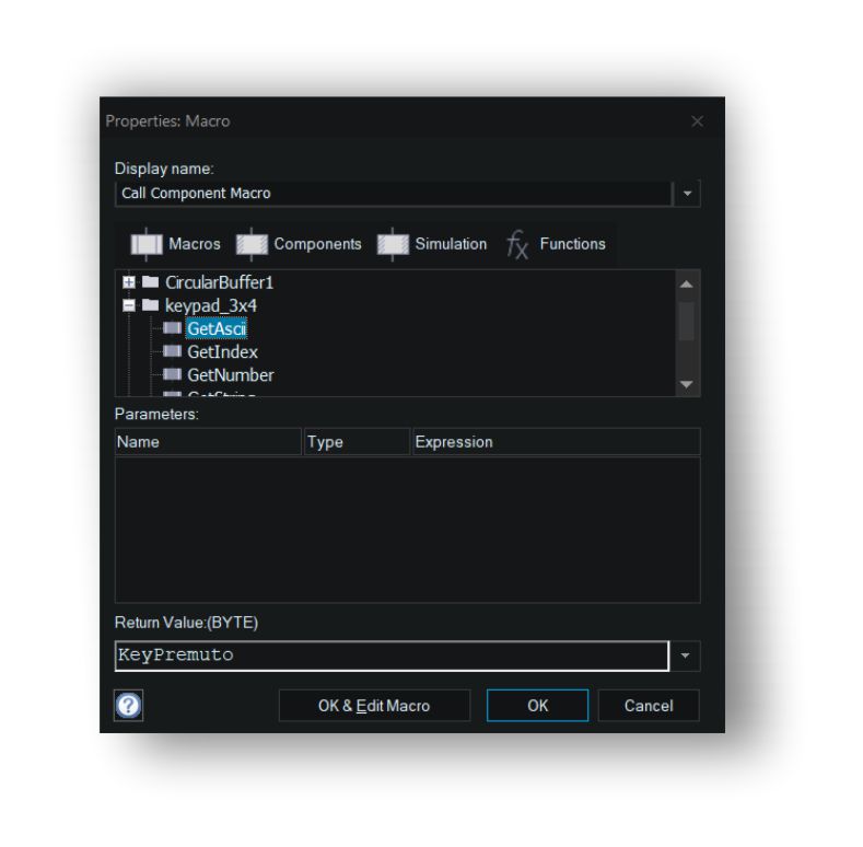 keypad circular getAscii