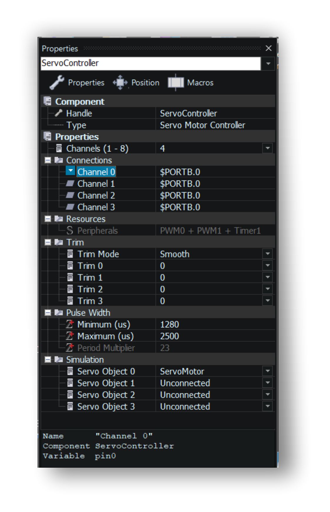 PWM servo controller