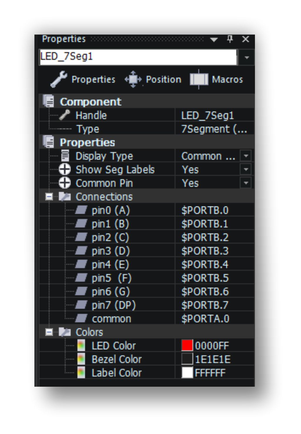 contatore singolo display proprietà