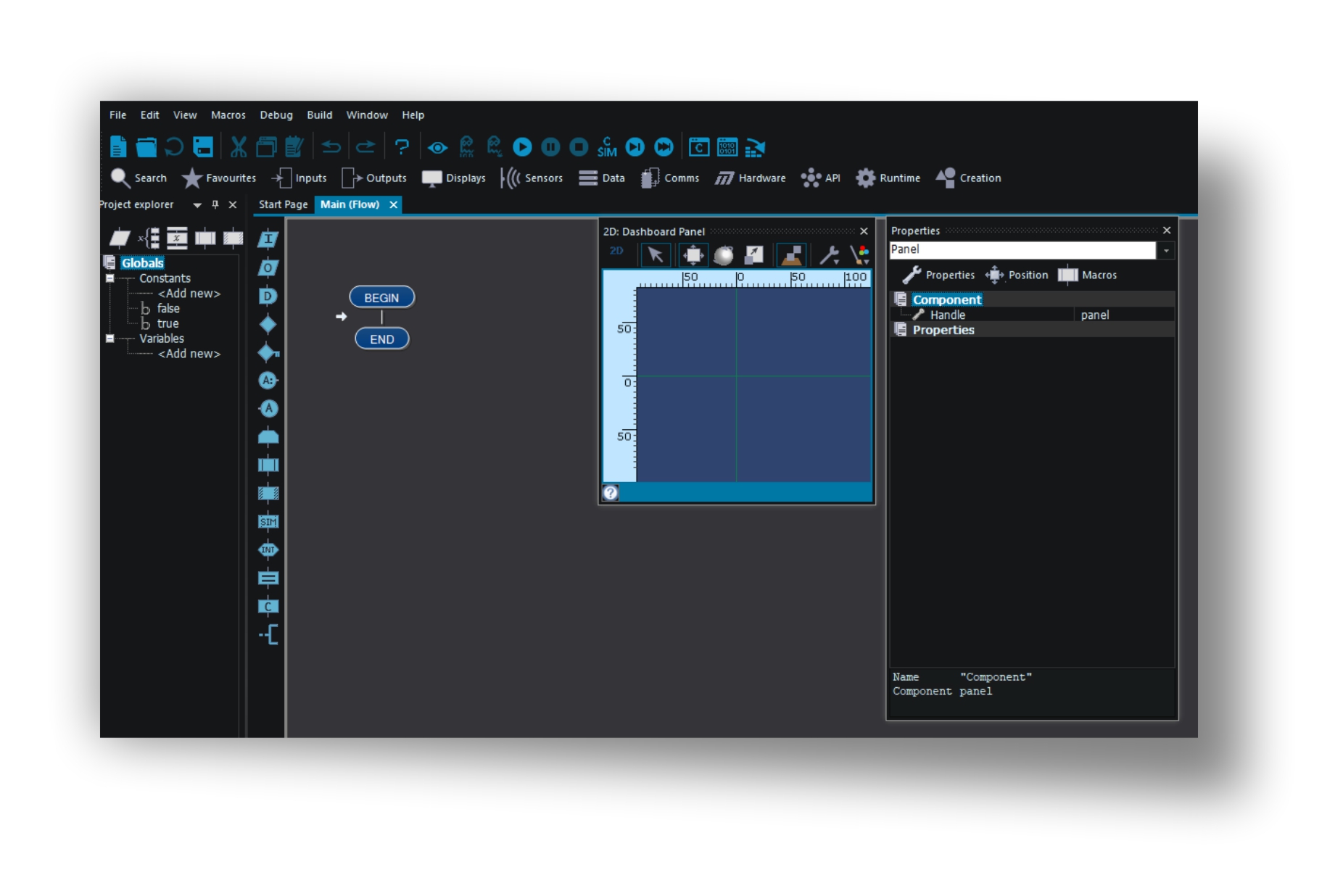 inizializzazione Flowcode LAYOUT