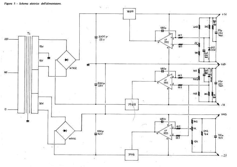 schema elettrico alimentatore piano