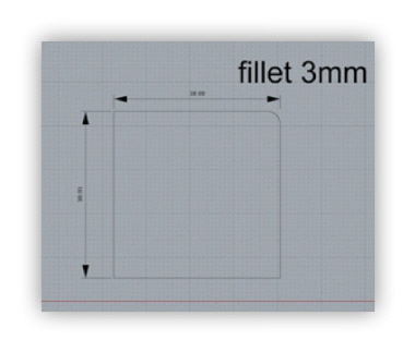 misure parte centrale mini LED