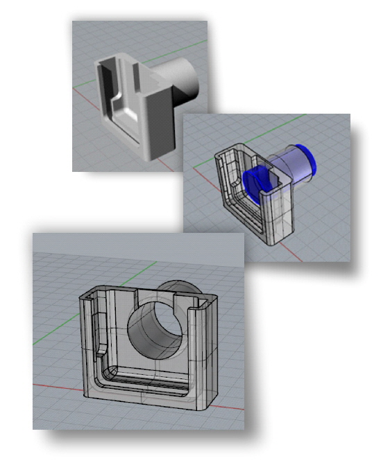 tubo forato porta mini LED