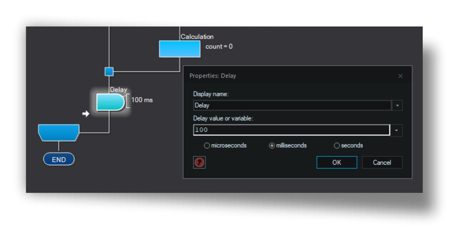 contatore singolo display delay