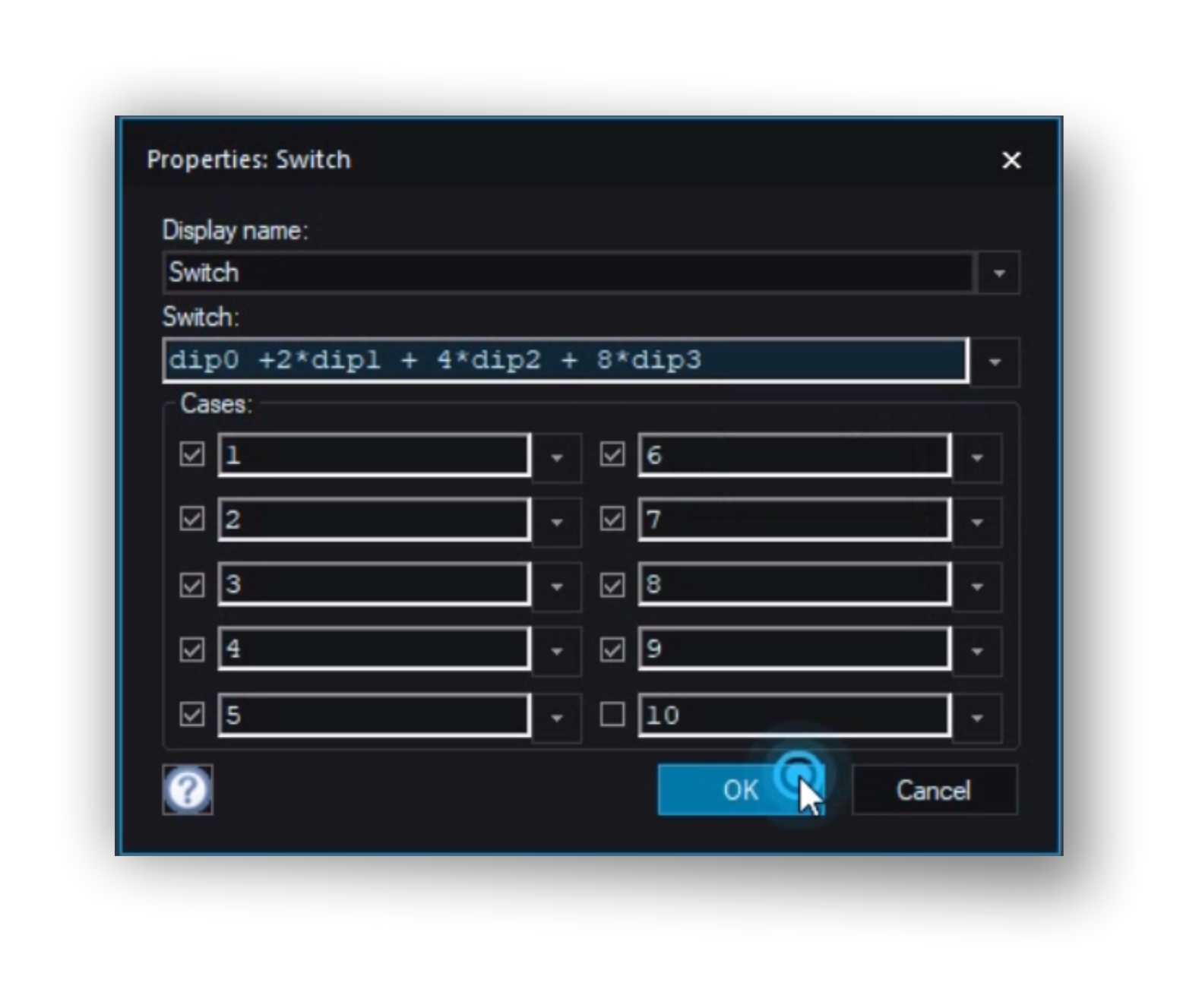 contraves switch case