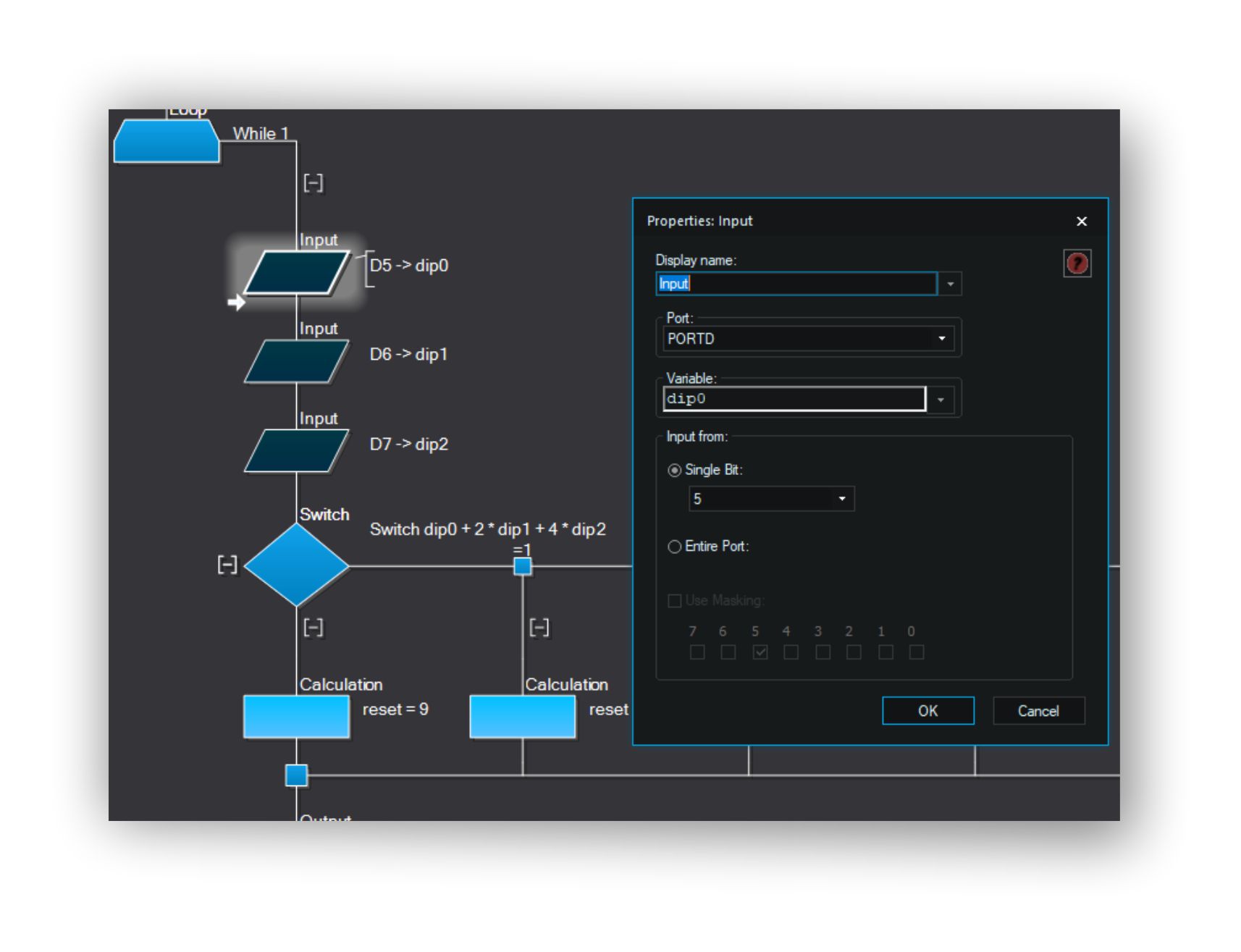 johnson impostazionedip input