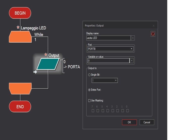 led lampeggiante pj1_7