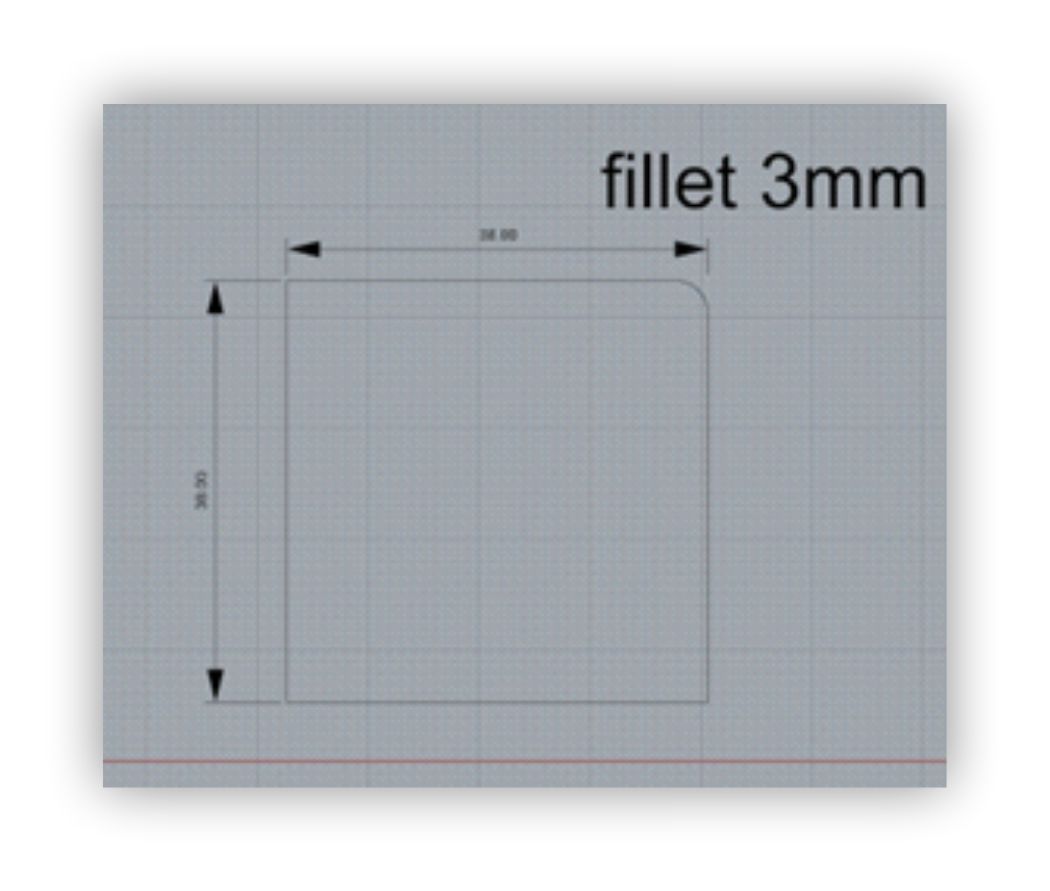 misure parte centrale mini LED