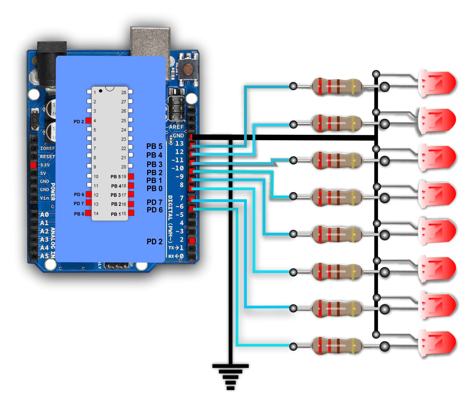 shift register arduino